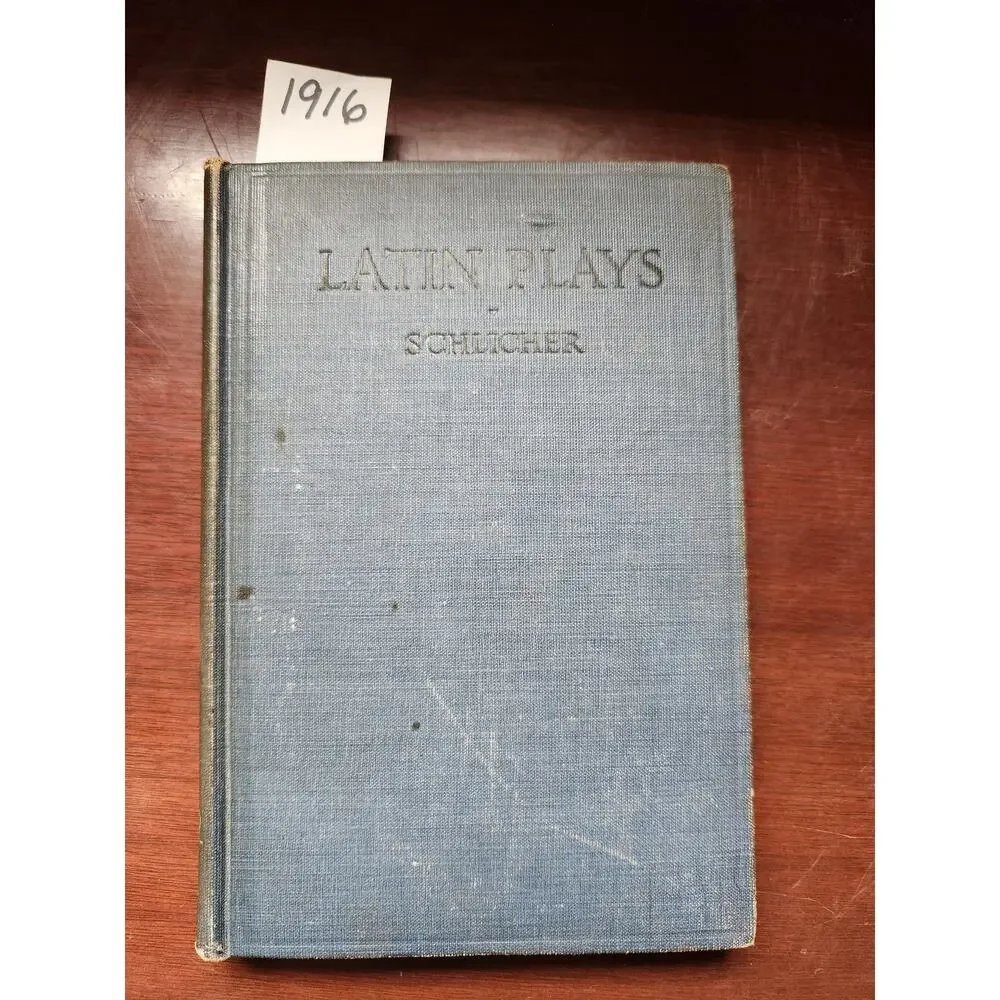 Latin Plays for Student Performances & Reading Schlicher 1916 Ginn HC